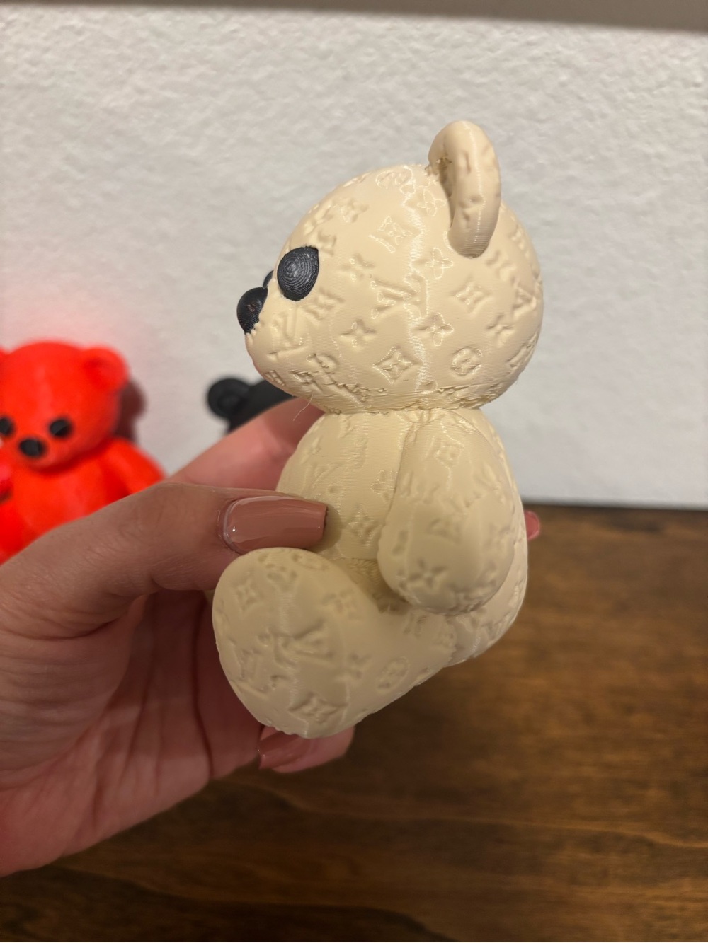 3D Printed Embossed Teddy Bear Figurine (Choose 1) - Picture 6 of 16